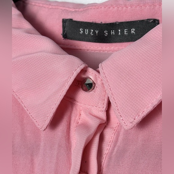 Pink shirt with mesh shoulders - Picture 3 of 4